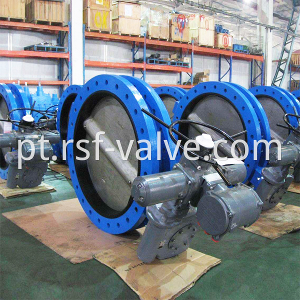 U Type Butterfly Valve With Rotork Actuator